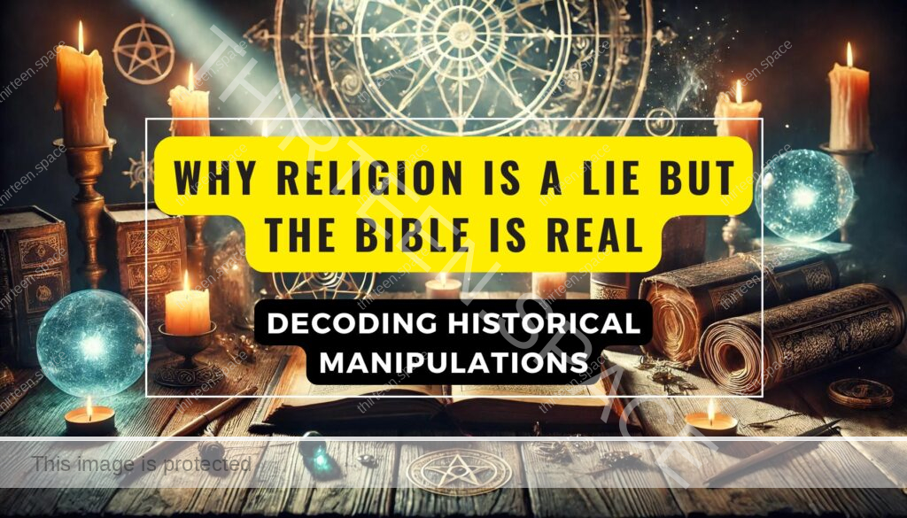 Why Religion is a Lie but the Bible is Real: Decoding Historical Manipulations 2 Why Religion is a Lie but the Bible is Real Decoding Historical Manipulations Feature Image