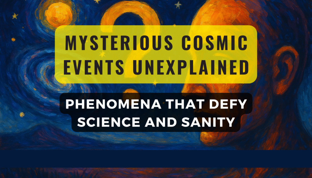 Mysterious Cosmic Events Unexplained: Phenomena That Defy Science and Sanity 1 Mysterious Cosmic Events Unexplained Phenomena That Defy Science and Sanity Feature Image